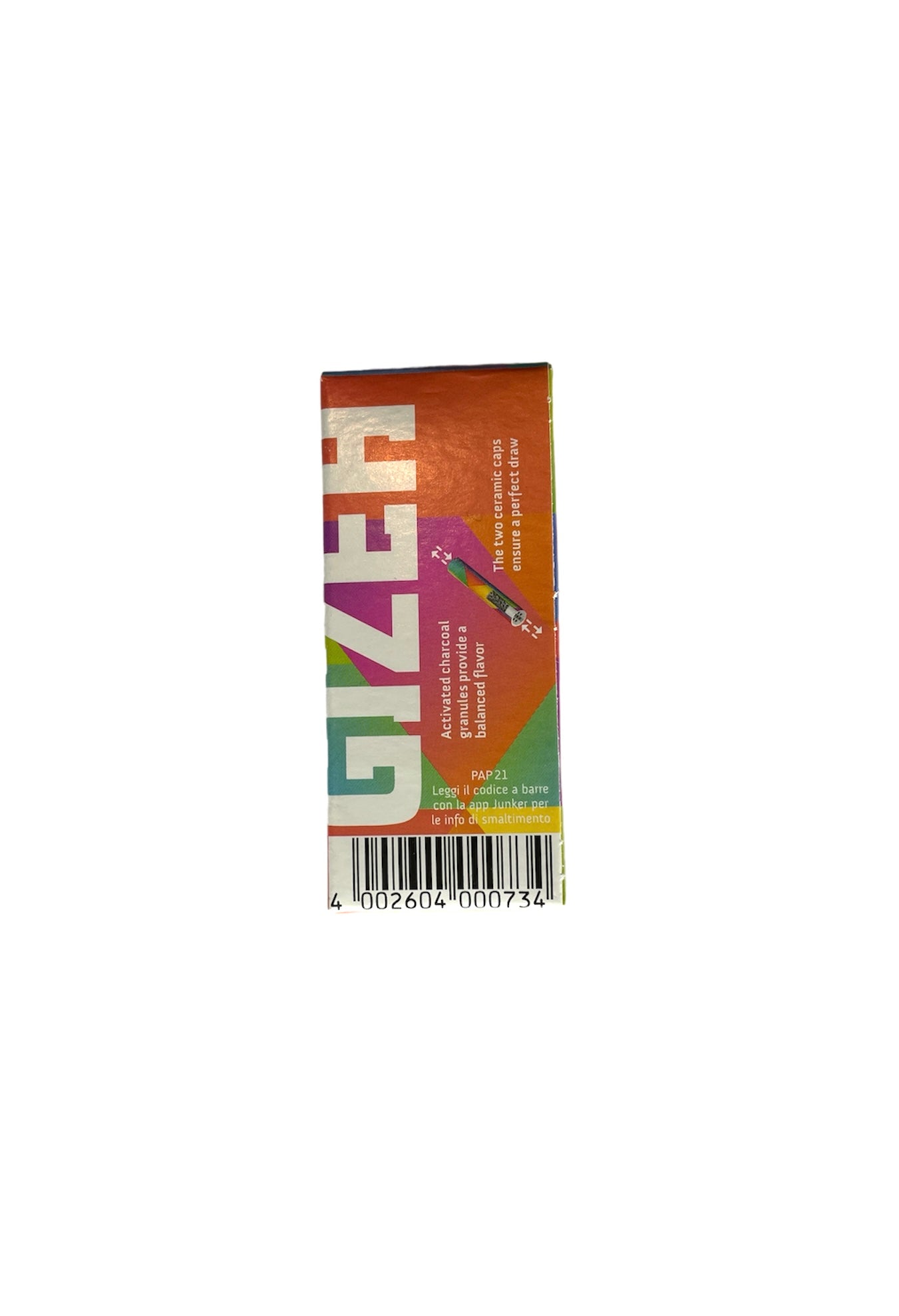GIZEH Rainbow Active Coconut Charcoal Filters for Joints