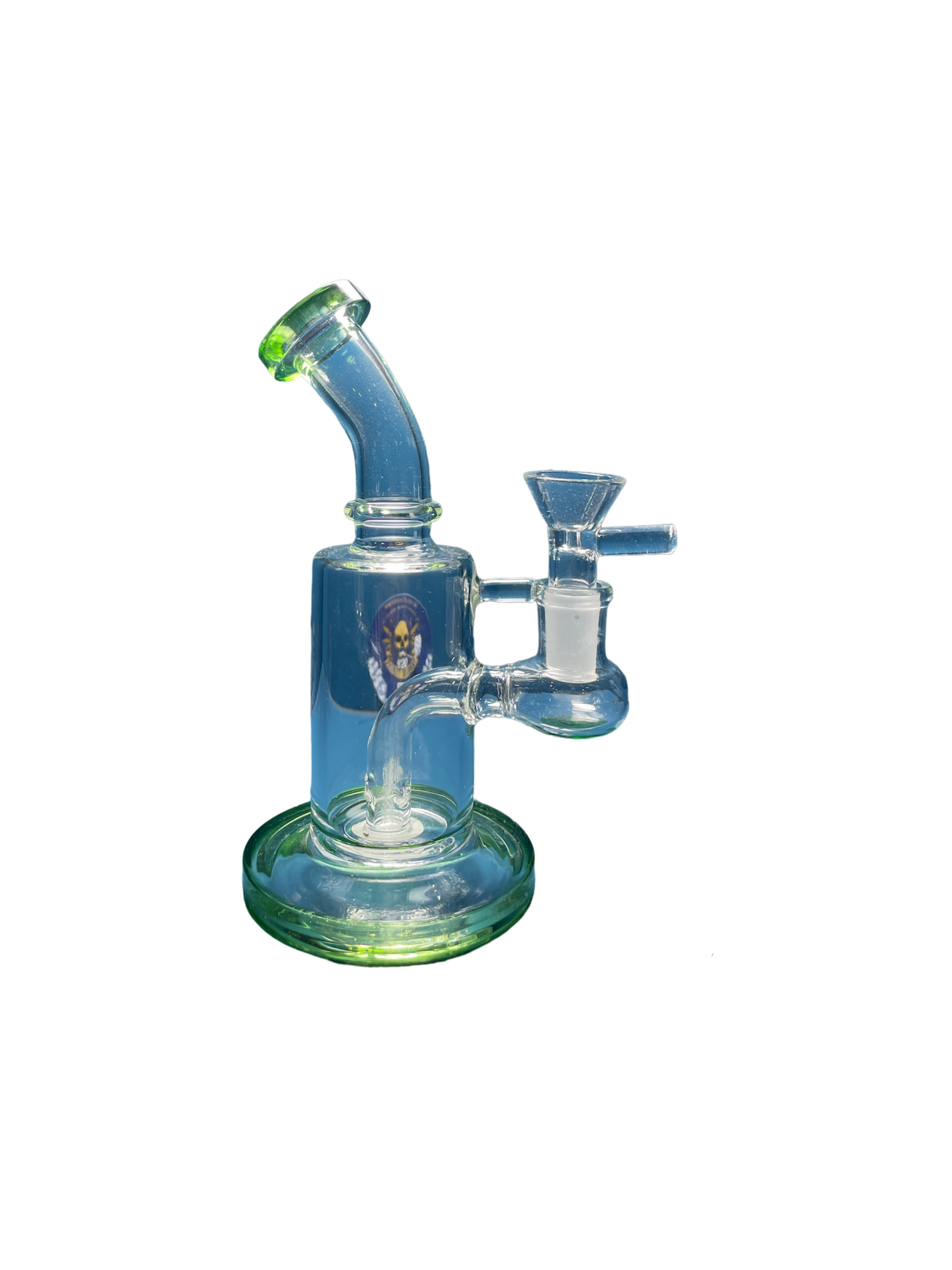 Colour Rim Glass Bong