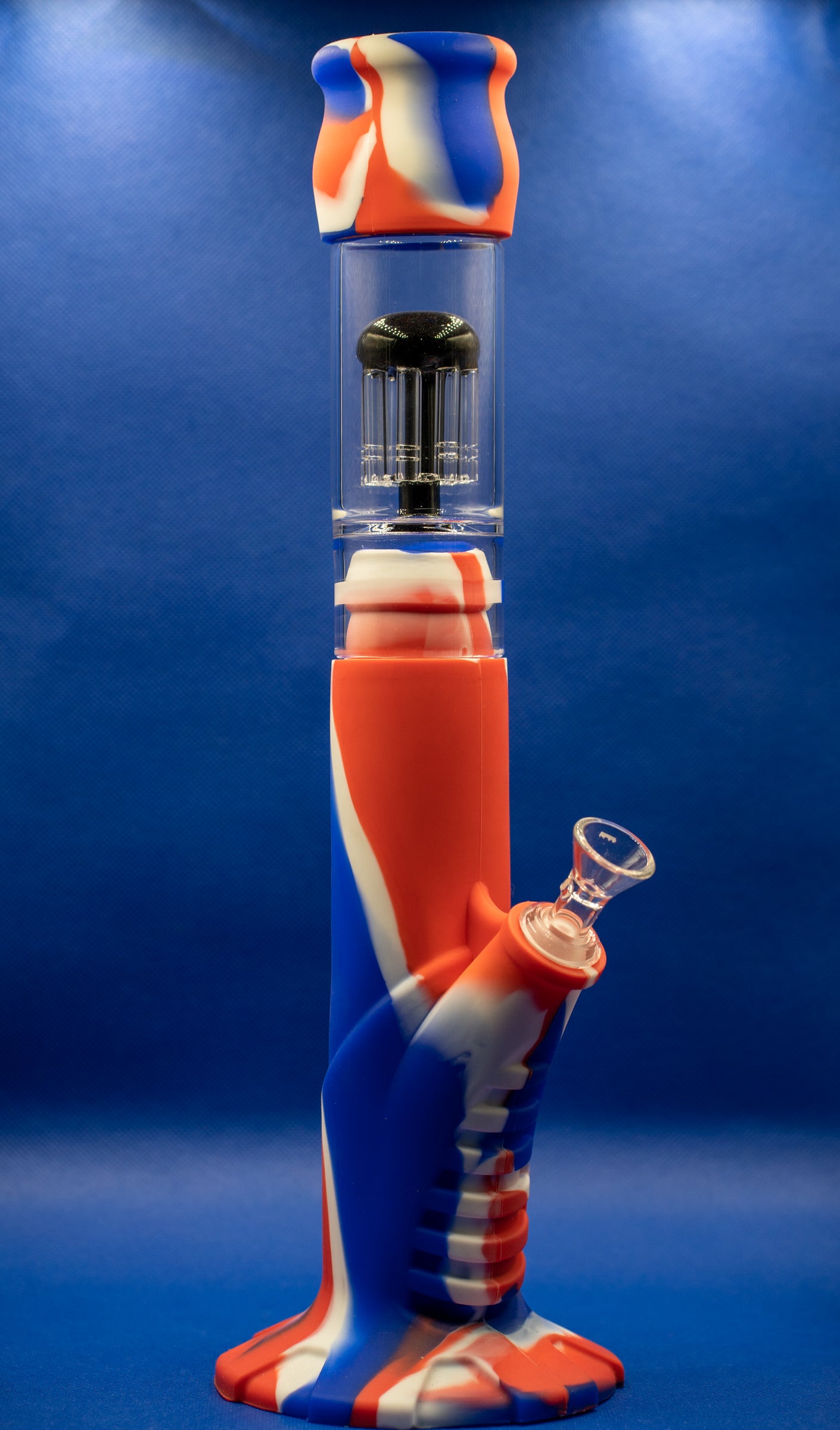 Bong, made from silicon with double filtration